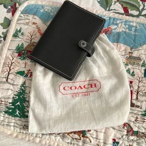 Coach leather phone book